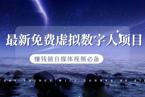 AI赚钱 虚拟数字人项目 赚钱做自媒体视频必备